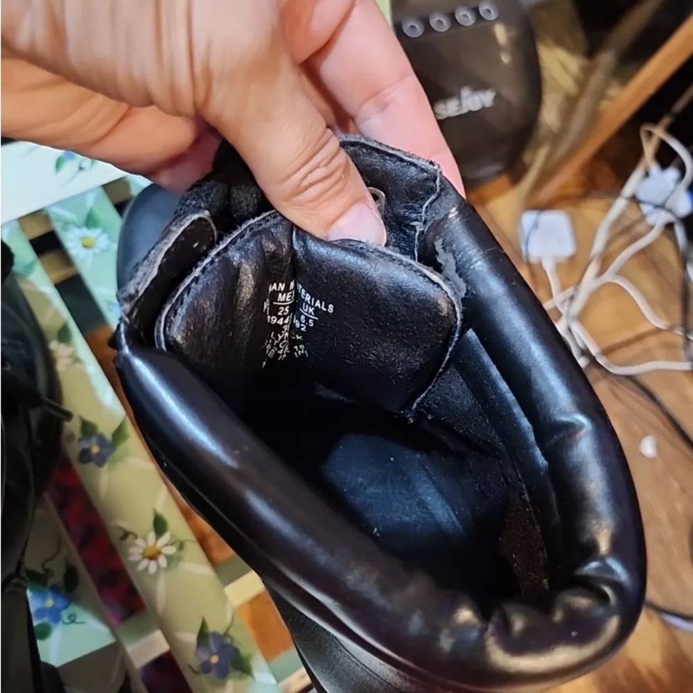 Joe Boxer Black Block Heel Ankle Boots Vintage - 8 - Picture 12 of 14